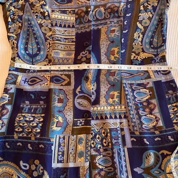 Vintage 90s Tunic length Louben Blouse. Size 6. - Picture 8 of 16